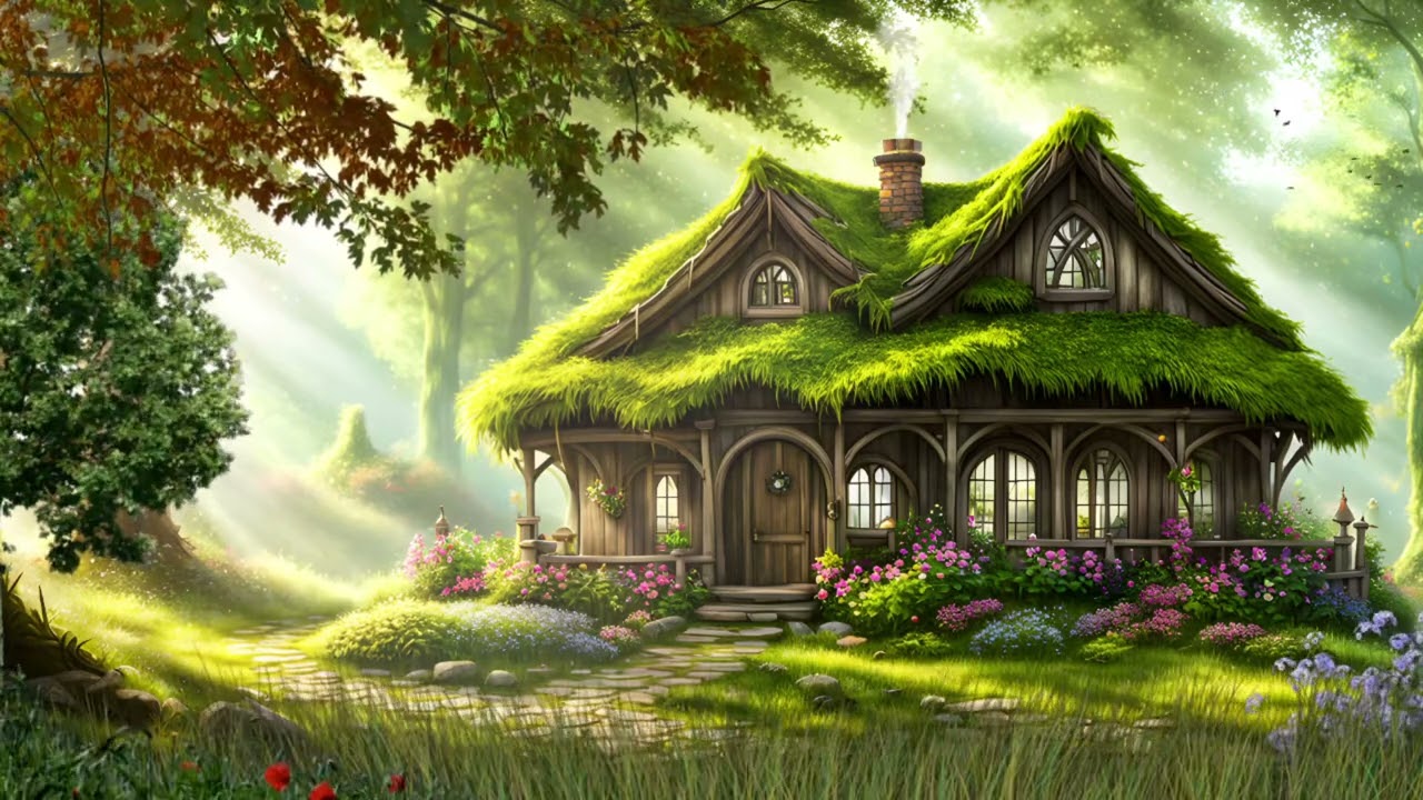 Cozy Country Cottage Spring ASMR Ambience | Relaxing Natural Sounds For Sleeping & Relaxation