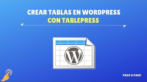 Tablas en WordPress con TablePress