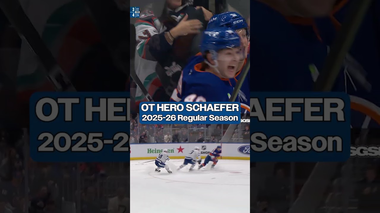 THROWBACK: Schaefer beats the Leafs in OT! 🦸‍♂️