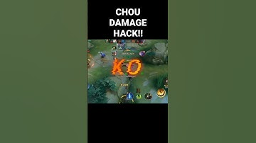 CHOU DAMAGE HACK ? || 1 HIT KILL MOBILE LEGENDS BANG BANG #shorts #mlbbshorts #chou