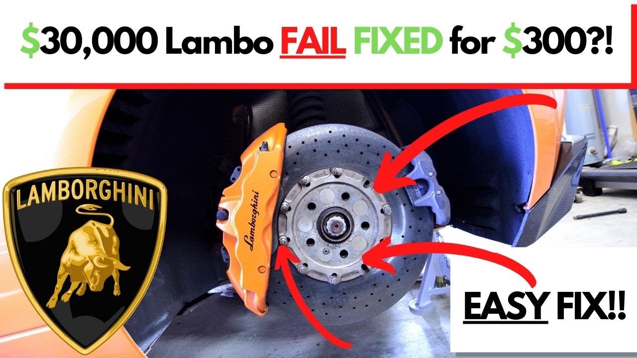 $30,000 Problem FIXED For $300?! Lamborghini Gallardo Superleggera Failed CCB Rotor Hardware REPAIR!