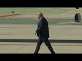 President Donald Trump lands in LAX ahead of Las Vegas