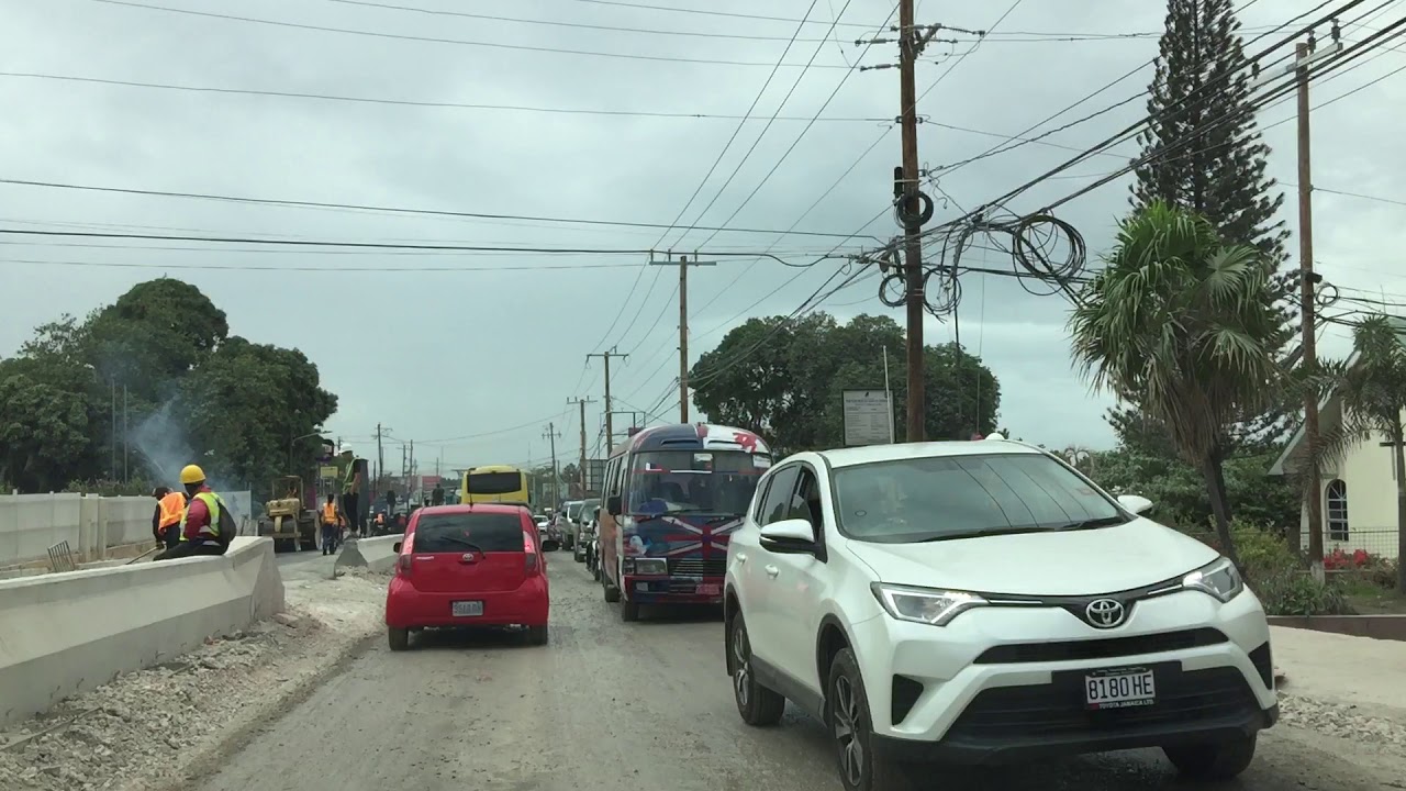 Construction on Constant Spring Road