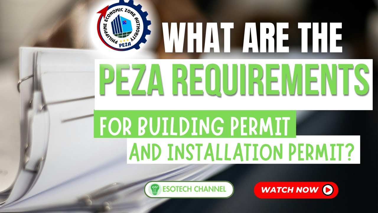 PEZA BUILDING PERMIT AND INSTALLATION PERMIT APPLICATION REQUIREMENTS