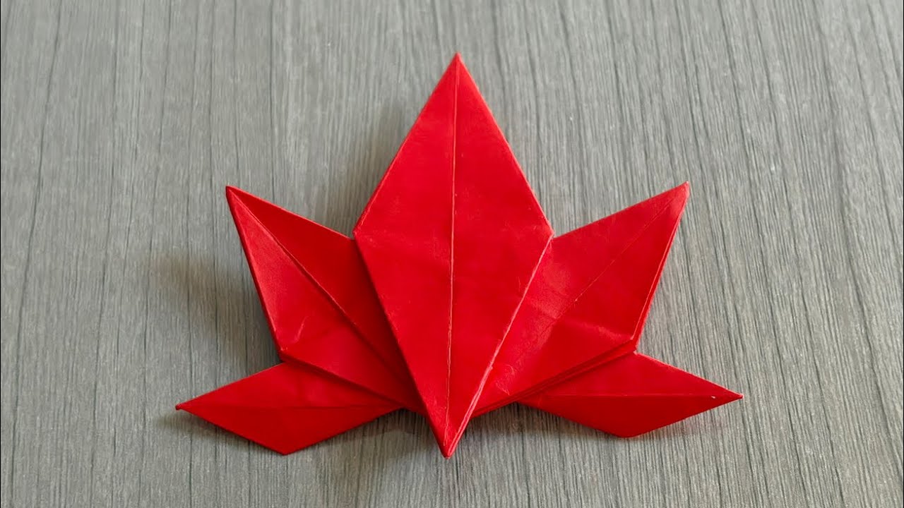 Origami Japanese Leaf 🍁 By Sayoshi Kamiya 折り紙 紅葉 摺紙