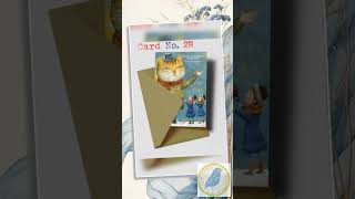 Full Whimsical Christmas Card No.211: Cat and Children Holiday Art Print (5x7 with Envelope) News