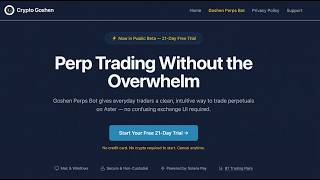 Goshen Perps Bot — Complete the Onboarding Wizard & Start Trading (Part 2 of 2)