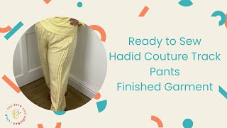 Ready To Sew Hadid Couture Track Pants Sew Along - Finished Garment - Join The Love Stitches Club