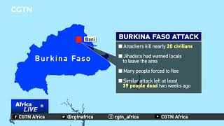 Nearly 20 civilians killed in suspected jihadist attack in Burkina Faso
