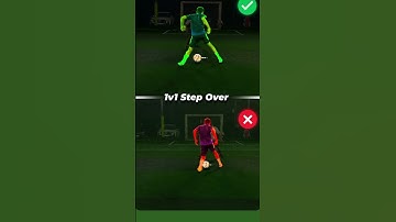 DO YOU KNOW HOW TO DO A 1VS1 STEP OVER 👀⚽#football #score #footballskill #shots #tutorial #youtube