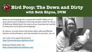 Bird Poop: the down and dirty
