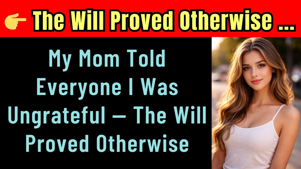 The day of my mother’s funeral, people whispered behind my back, “That’s the ungrateful one.” Everyone believed her story, the one she told for years, that I never helped, never cared, that I only...