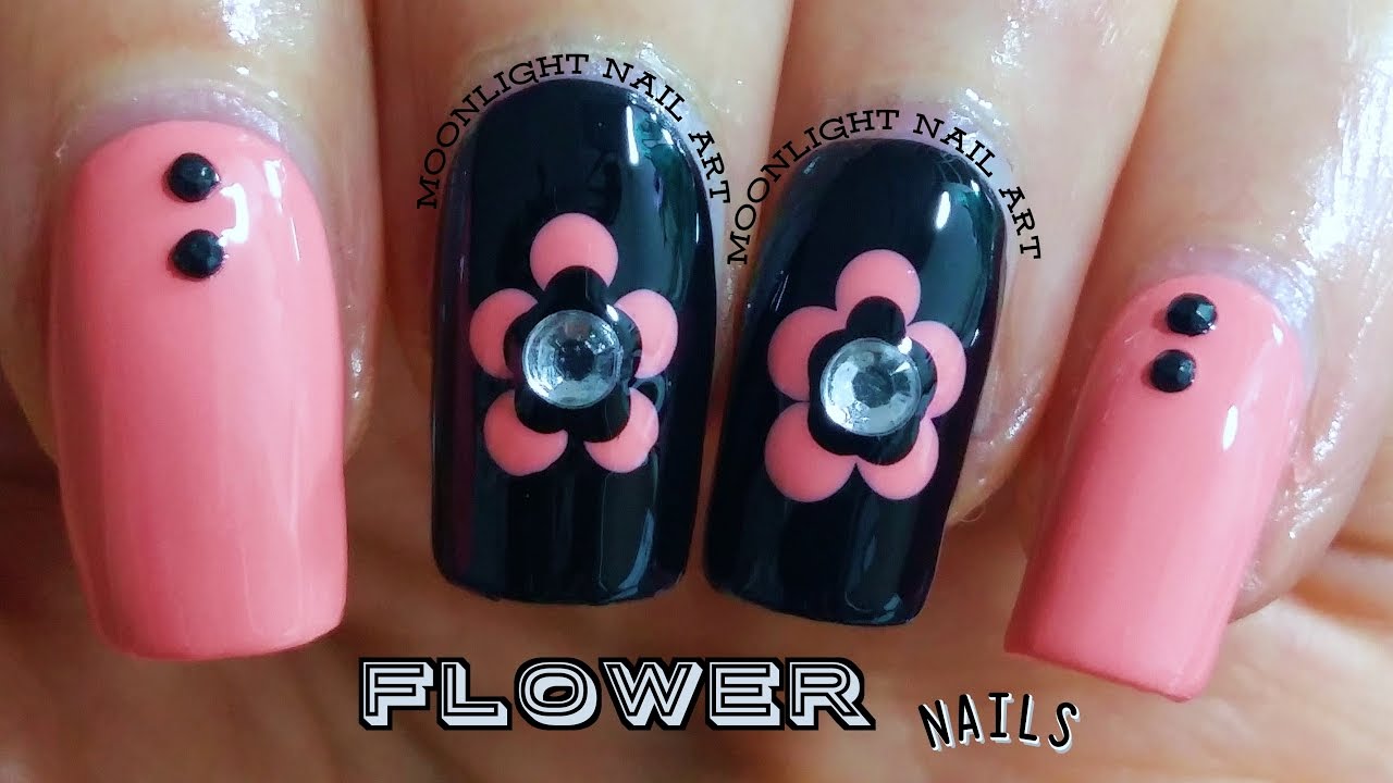 Easy Flower Nail Art Dotting Tool Tutorial YouTube