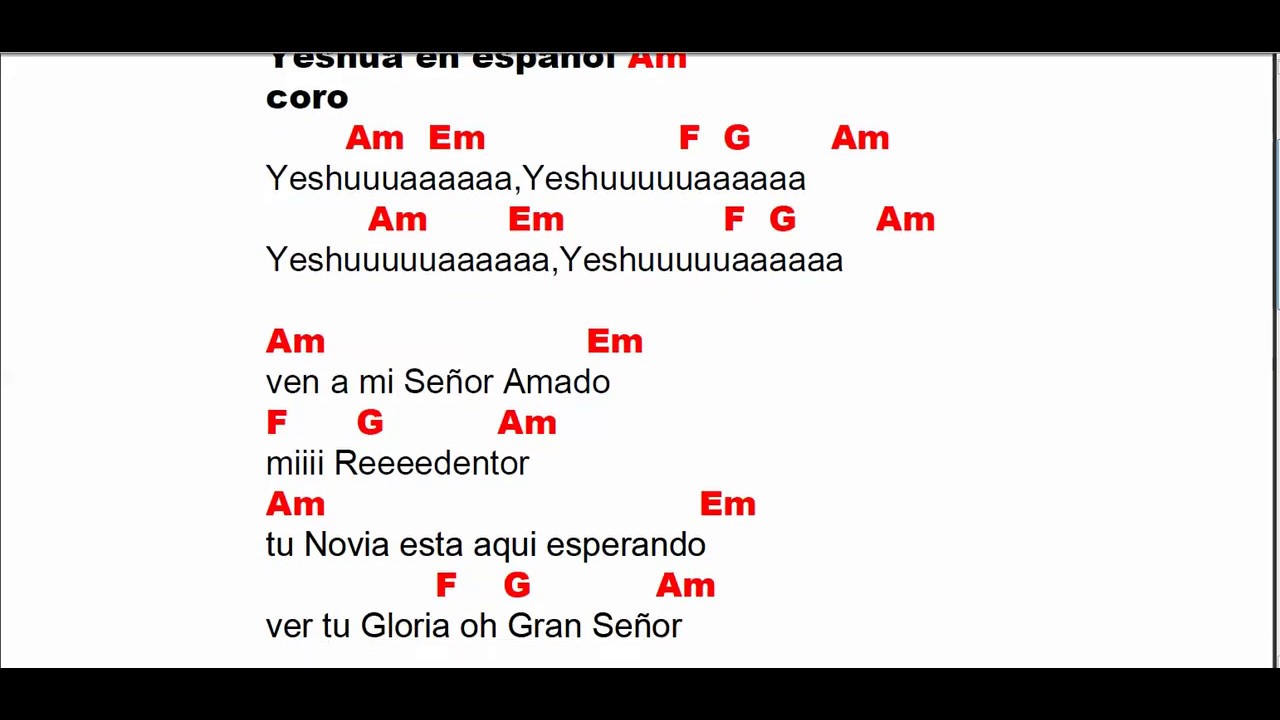 Yeshua en español Am - YouTube
