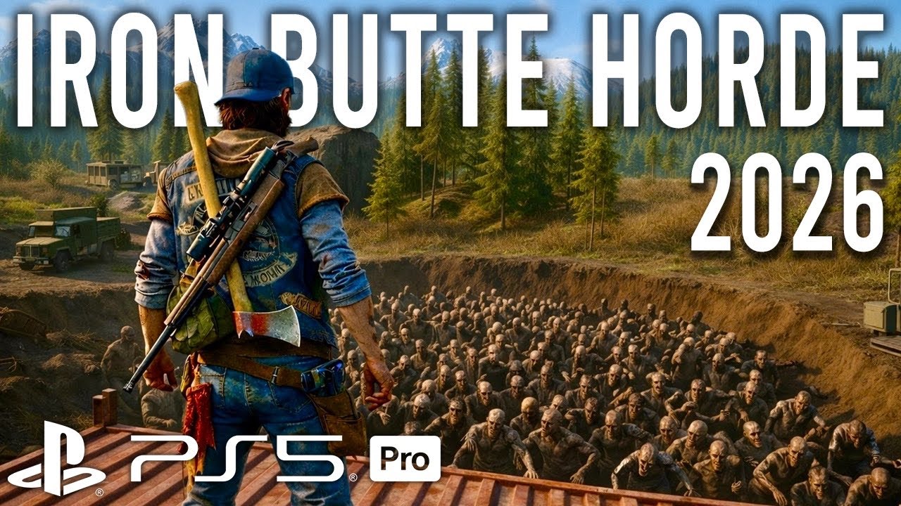 Days Gone Remastered Iron Butte Horde 2026 | PS5 Pro Zombie Survival