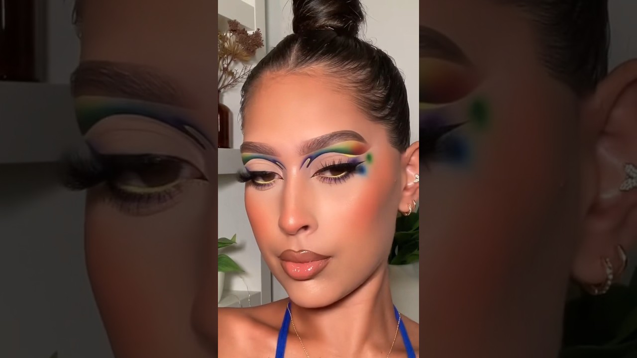 🔥😮&zwj;💨✨ #creativemakeup #eyeshadowtutorial #pride