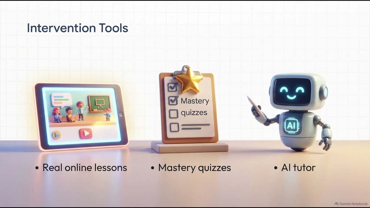 Schoolio Subject Mastery: real online lessons, mastery quizzes and an AI tutor
