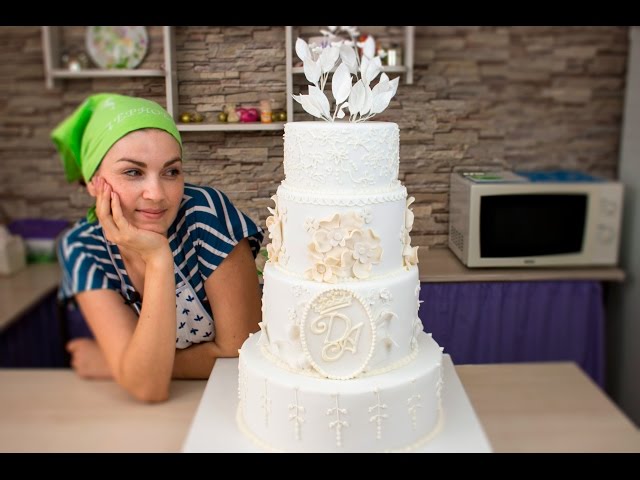 Маленький свадебный торт без мастики (78 фото)