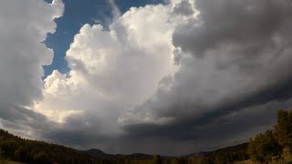 Cumulus Clouds Growing Thunderstorm Time Lapse 30-08-2022