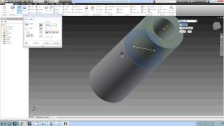 Creating a shaft in Autodesk Inventor
