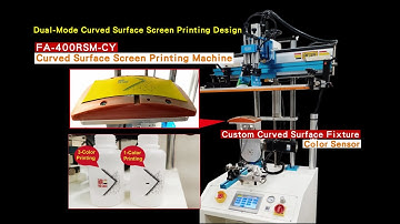 Curved Surface Screen Printing Machine-【FineCause】-FA-400RSM-CY