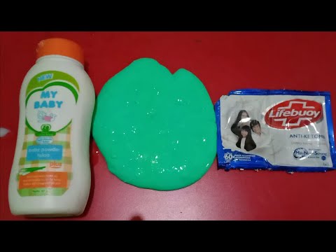 Cara Membuat Slime Dari Bedak Bayi My Baby Dan Shampo Lifebuoy Youtube