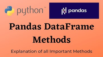 Python Pandas DataFrame Methods