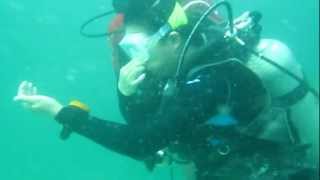 Rescue Diver panicking during training