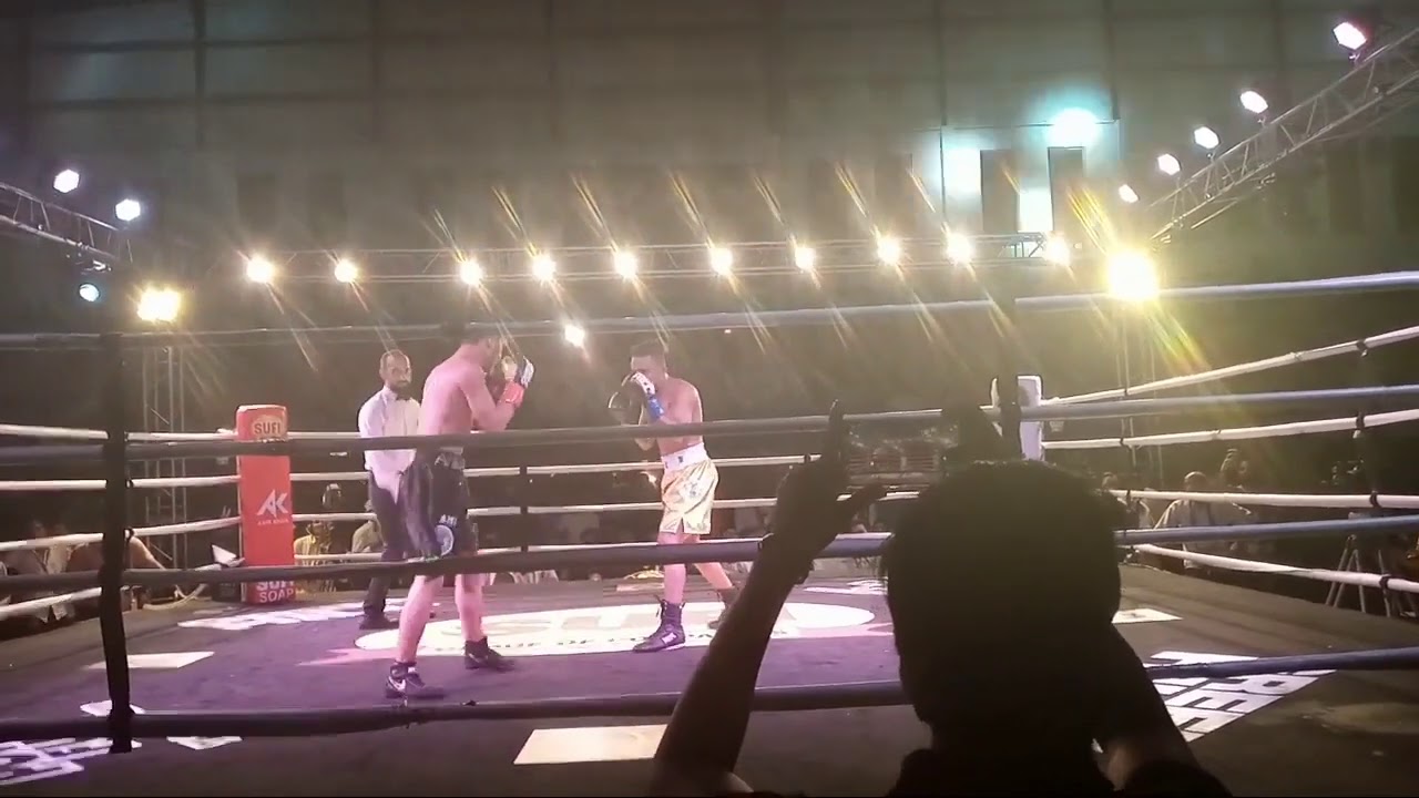 Ak promotion Nadir Baloch Vs Hamid Khan professional boxing match live in Islamabad Pakistan