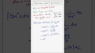 integral of arctan x #calculus #math