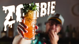 The Zombie Cocktail Recipe  a MONSTER tiki