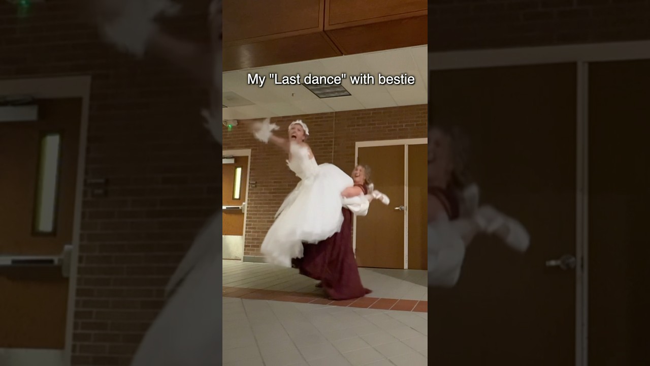 I promise my husband is fun, he’s just not as willing to risk injuring me 💕 #wedding #firstdance
