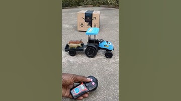 RC Big Tractor Swaraj Model with Tractor Trolley Unboxing #unboxing #tractor #rc #Swaraj