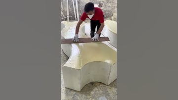 Production Process of Waiting Bench Combined with Fiberglass Planter