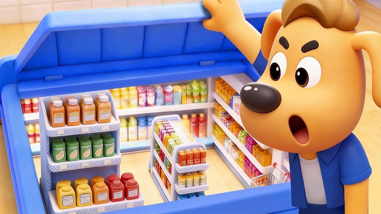 Kids Built A Secret Supermarket | Funny Stories for Kids | Cartoon | Sheriff Labrador