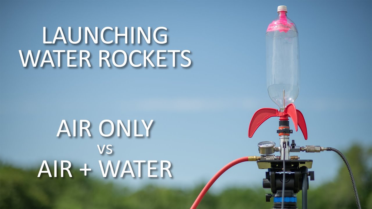 Launching Water Rockets with Air Only vs. Air and Water 