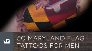 50 Maryland Flag Tattoos For Men