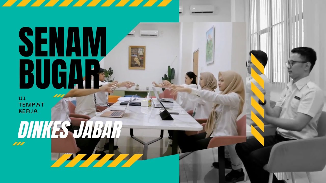 Senam Bugar di Tempat Kerja  Dinas Kesehatan Provinsi Jawa Barat