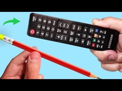 Take a common pencil and fix all the remotes TV  in your house!