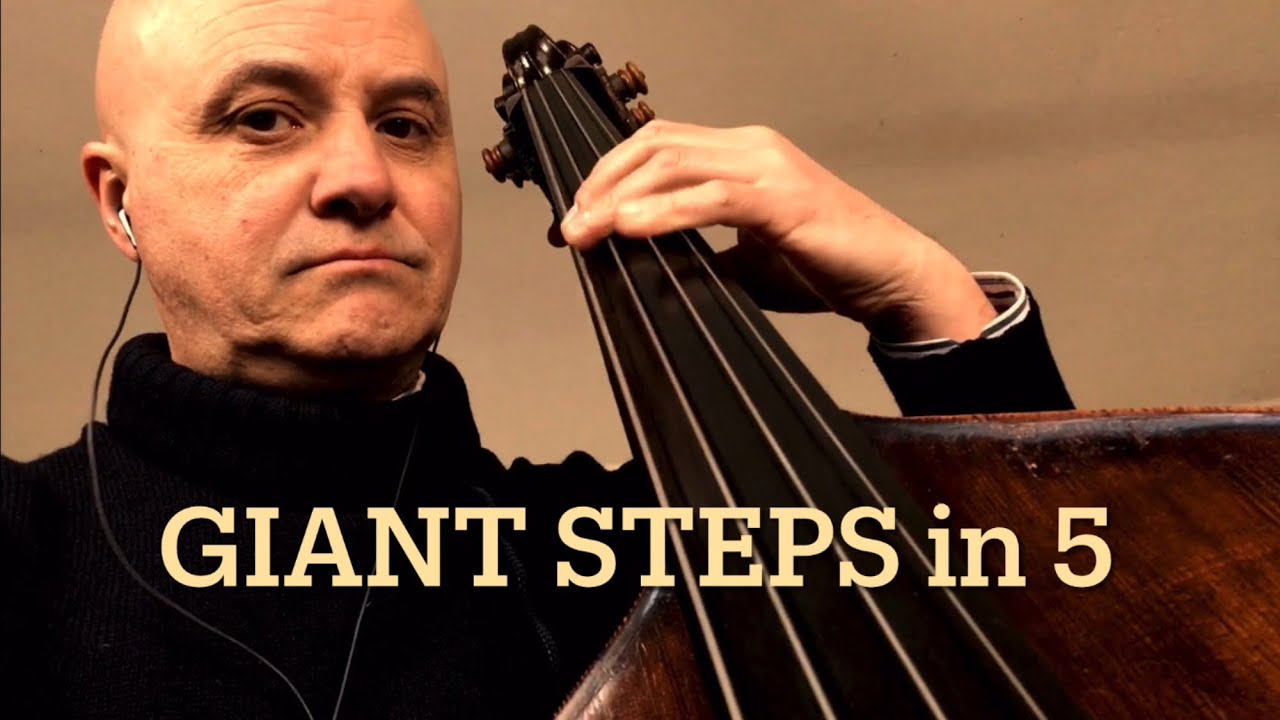 Giant Steps in 5 Bass Line Play Along Backing Track