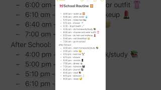 For School Girl Routine And Subscribe