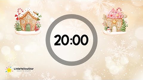 Gingerbread House – 20 Minutes Countdown Timer With Music | Cozy Holiday Classroom Timer