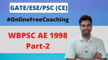 WBPSC AE 1998 Question Paper: Part 2