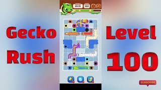 Gecko Rush Level 100 Walkthrough 🦎⚡ | Fast Arcade Gameplay | Mini Boss