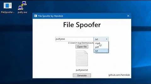 ExtensionSpoofer:-- Spoof file icons and extensions in Windows