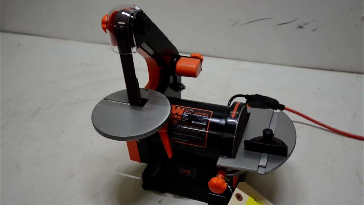 WEN 1" x 30" Belt and 5" Disc Sander Combo, Model 6515T YouTube