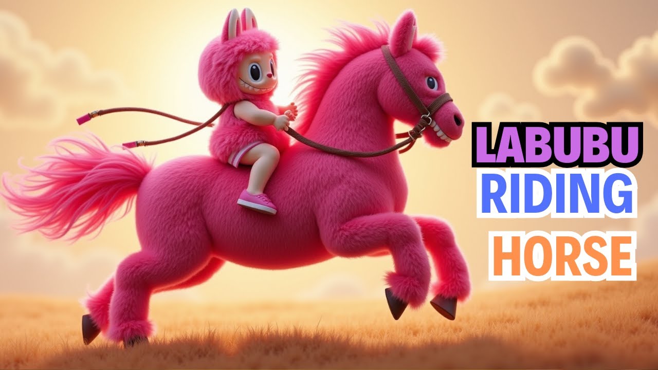Labubu Rider Labubu – Riding the Horse! 🐎 | Fun & Exciting Kids Song - YouTube