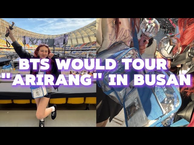 韓国Vlog】BTS WORLD TOUR “ARIRANG” IN BUSAN Vlog 💜 - YouTube