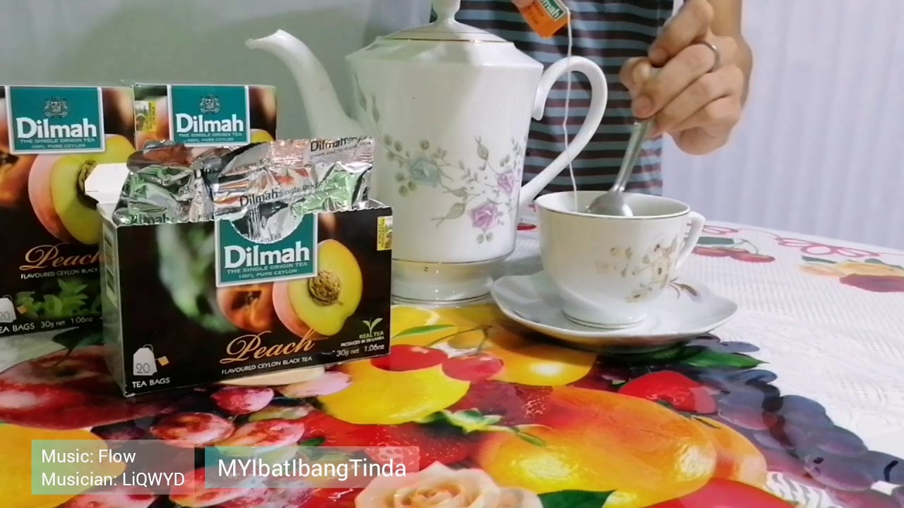 Peach Flavored Ceylon Black Tea 20 Sachet of Tea Bag