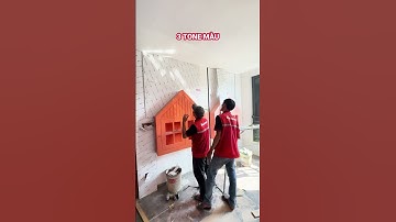 Cải tạo phòng thành không gian vui chơi cho trẻ với tấm ốp than tre trắng sứ